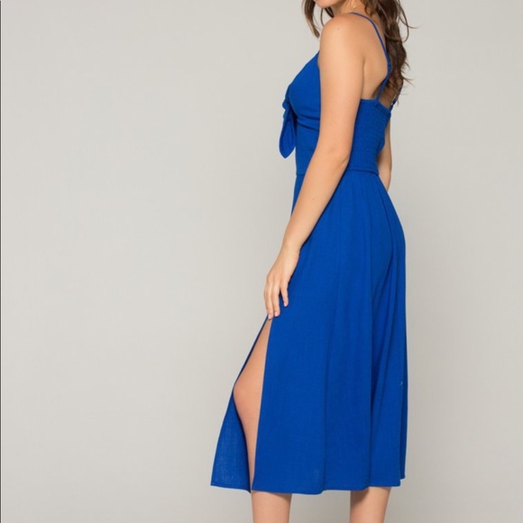 Band of gypsies tie front midi dress - Picture 3 of 3